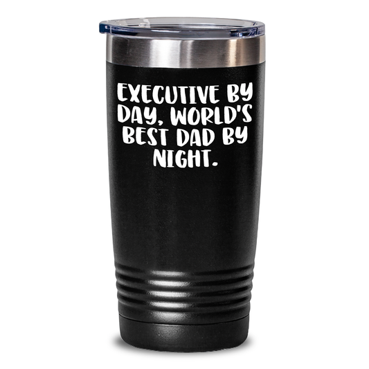 Executive's Daily Grind Tumbler, Gifts from the World's Best Dad, Funny Executive Gifts for Father's Day - Main