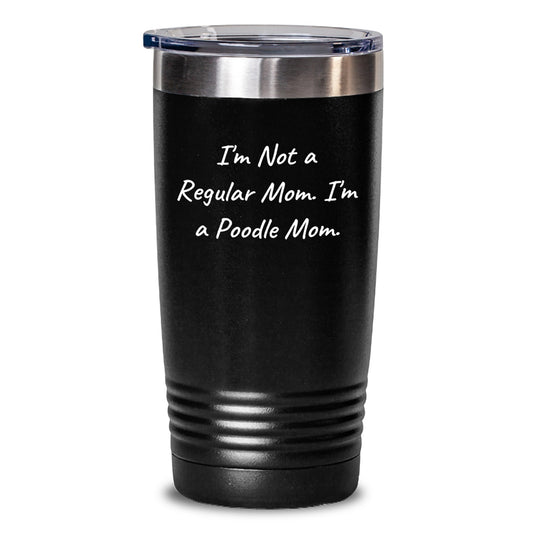 Funny Poodle Dog Gifts for Poodle Dog Moms, Unique Graduation Tumblers for Women, Gifts from Family, 20oz/30oz Stainless Steel Vacuum Insulated Tumblers with Lid - Main