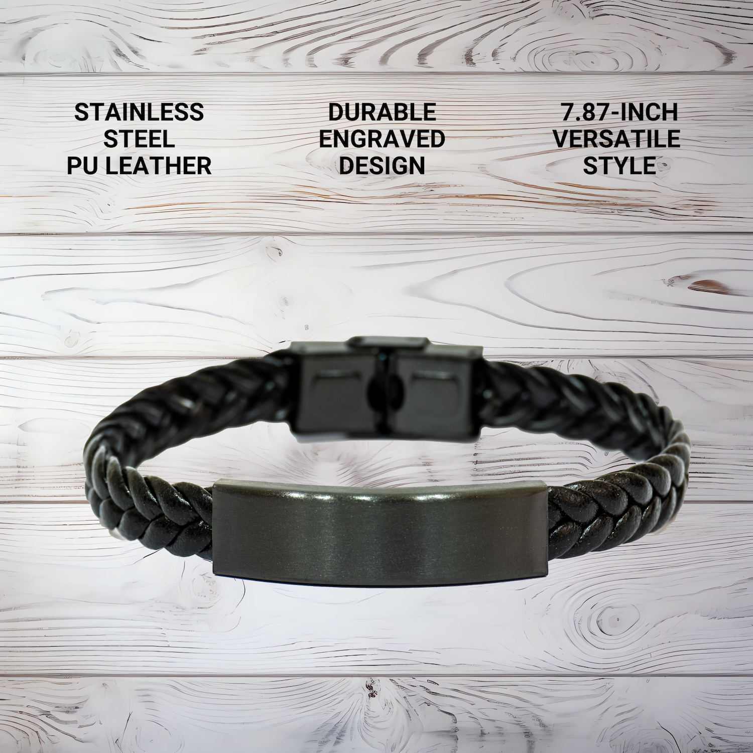 Funny Grandmother Gifts from Family - Interlaced Leather Bracelet for Men, Women, Grandmothers, Friends, Coworkers, Family - Certified Grandmother Quote - Image 3
