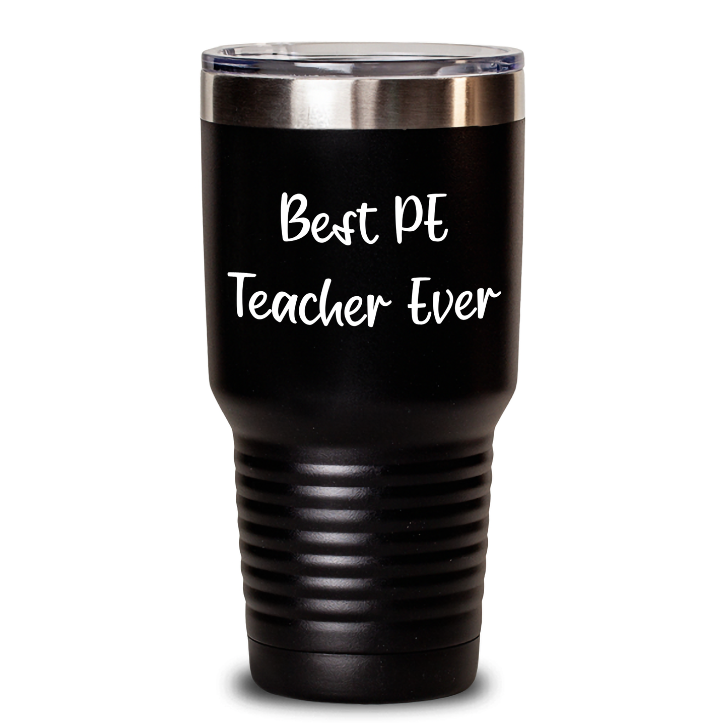 Funny PE Teacher Gifts from Family - Best Pe Teacher Ever Tumbler, 20oz/30oz Vacuum-Insulated, Stainless Steel/Powder Coating, Great for Father's Day - Gifts for PE Teacher - Main
