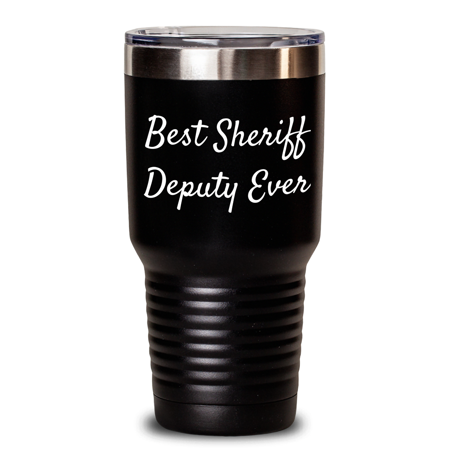 Funny Sheriff Deputy Gifts for Him - Best Sheriff Deputy Ever Quote Tumbler, 20oz or 30oz Vacuum-Insulated, Gifts from Men for Sheriff Deputy on Father's Day - Main