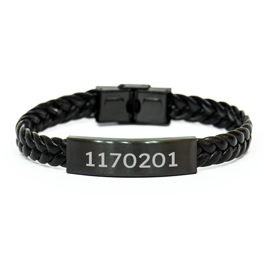 Funny 'Best Physician Ever' Interlaced Leather Bracelet Gift for Physician Friends from Family - Unique Graduation Present - Image 1