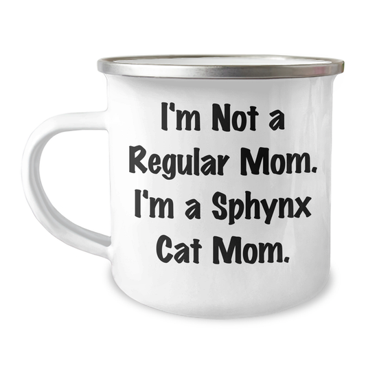 Sphynx Cat Mom Gifts from Men to Women, Funny Camping Mug for Sphynx Cat Enthusiasts, Unique Graduation Gifts - Image 1