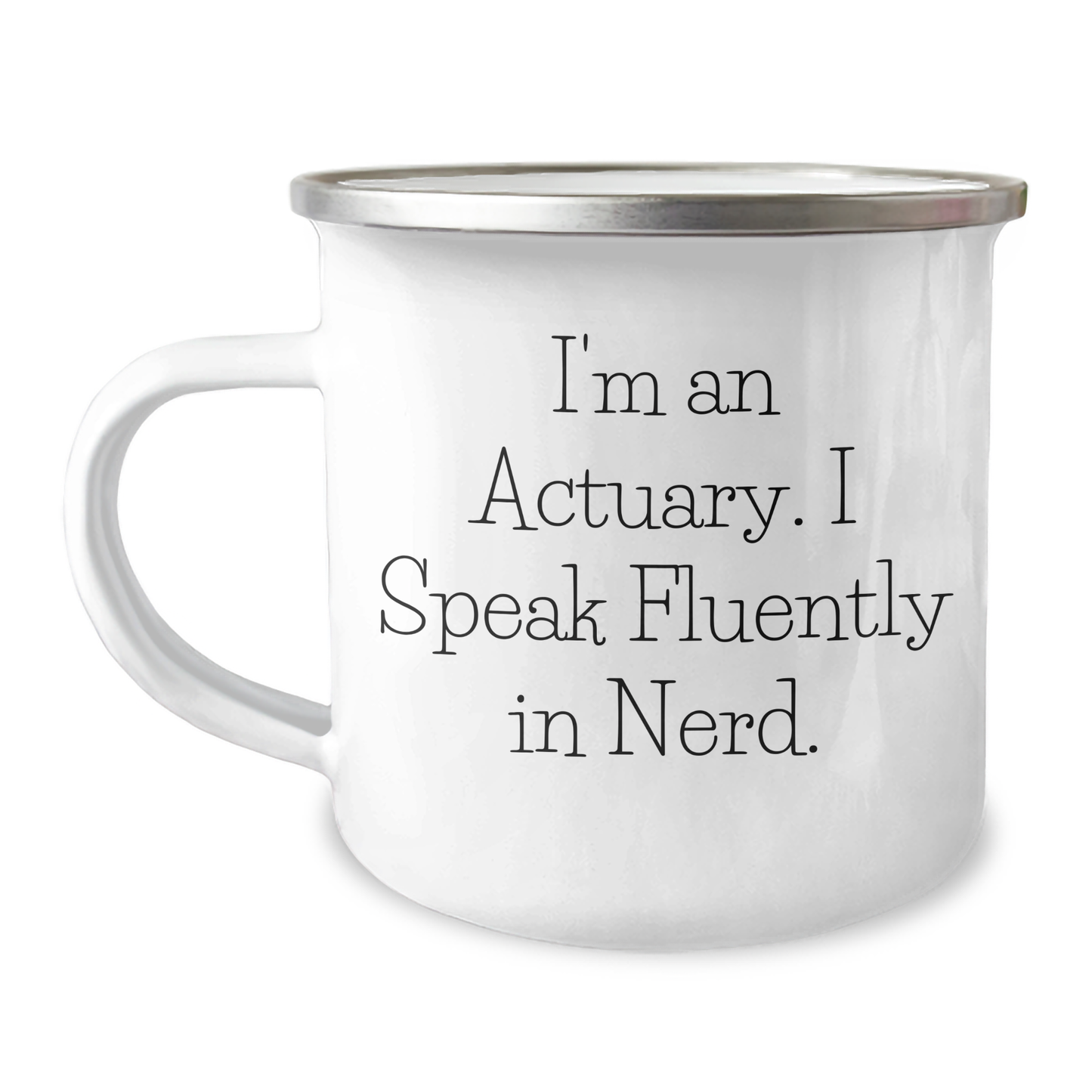 Funny Actuary Gifts for Men from Family, Unique Camping Mug for Actuary Graduation - Image 1