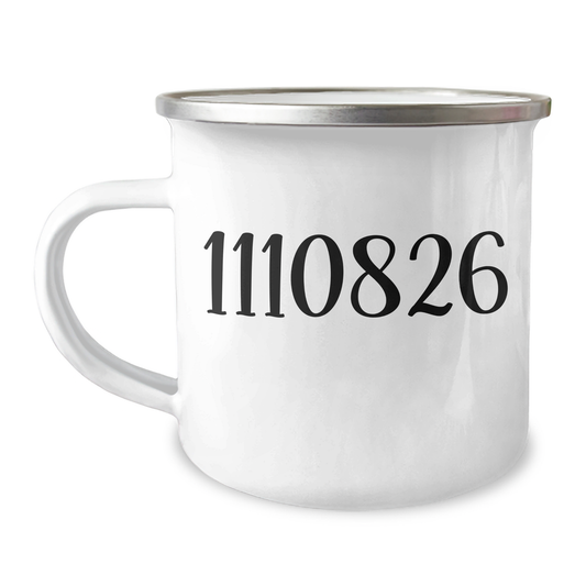 Inspirational Drug Counselor Gifts from Friends to Graduating Drug Counselors - 'This Is What An Awesome Drug Counselor Looks Like' Enamel Camping Mug, 12 oz - Image 1