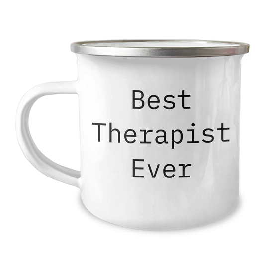 Therapist Gifts from Friends - Funny Camping Mug for Best Therapist Ever, Graduation Unique Gifts for Therapist - Image 1