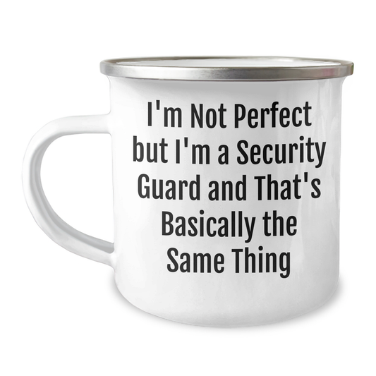 Security Guard Gifts, Funny Quote Camping Mug, Gifts from Men to Security Guard, Perfect Father's Day Unique Gift for Security Guard - Image 1