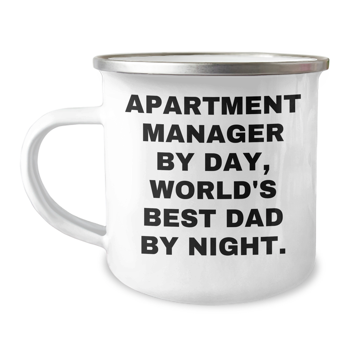 Funny Apartment Manager Gifts from Men, Unique Camping Mug for World's Best Dad, Father's Day Unique Gifts - Image 1