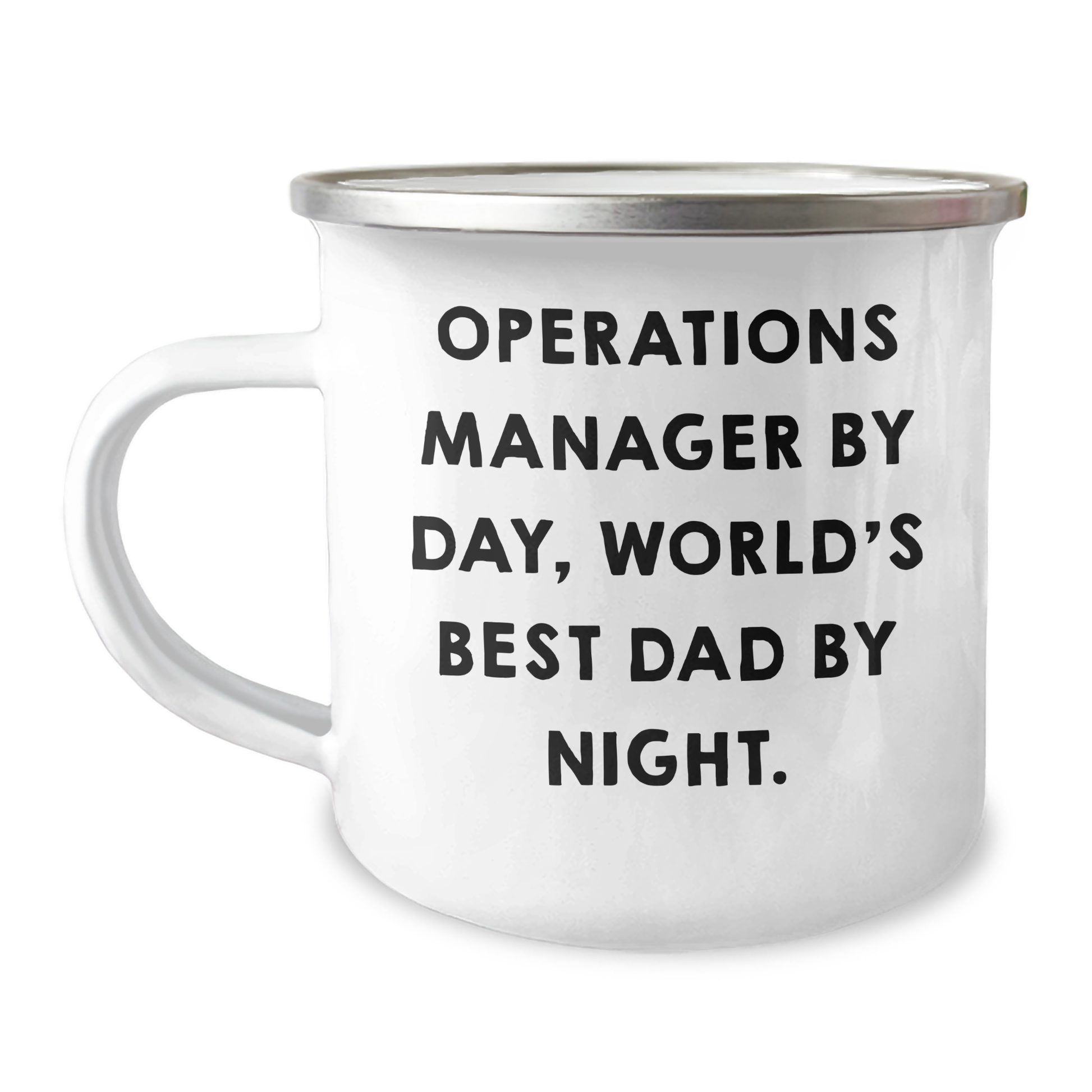 Operations Manager Fun Mugs Gifts from Men to Operations Manager By Day, World's Best Dad By Night. on Father's Day - Image 1