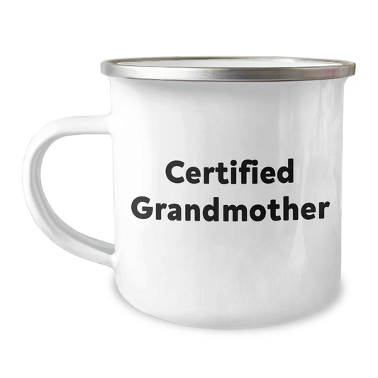 Funny Grandmother Camping Mug, Gifts from Men to Grandmother, Unique Father's Day Unique Gifts for Grandmother - Image 1