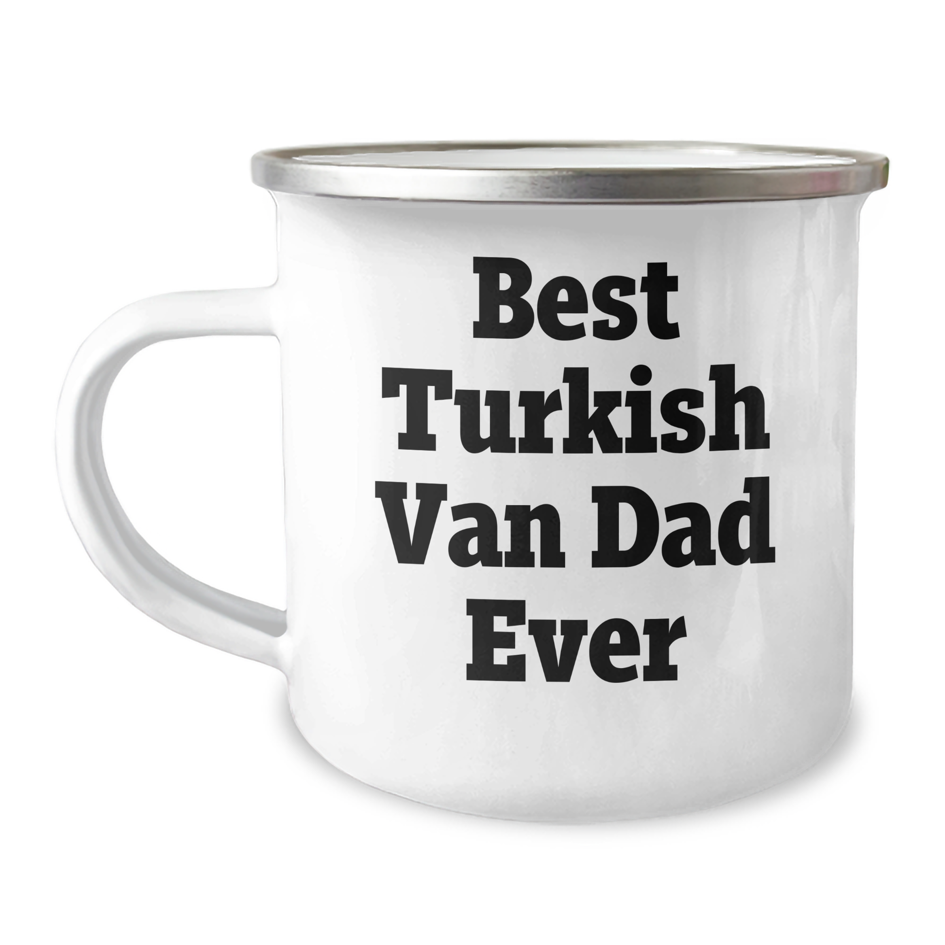 Turkish Van Cat Lovers Dad, Funny Camping Mug Gifts from Men to Family for Father's Day, Best Turkish Van Dad Ever - Image 1