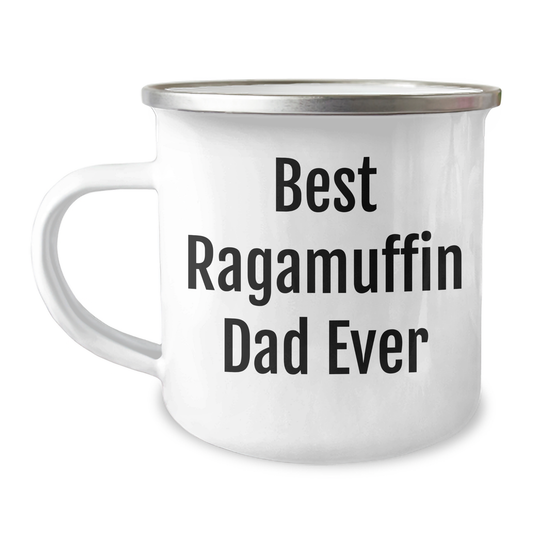 Ragamuffin Cat Lover Gifts, Funny Camping Mug for Best Ragamuffin Dad Ever, Father's Day Unique Gifts from Men to Family - Image 1