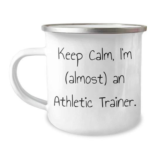 Funny Athletic Trainer Gifts from Friends, Unique Camping Mug for Almost An Athletic Trainer Graduation - Image 1