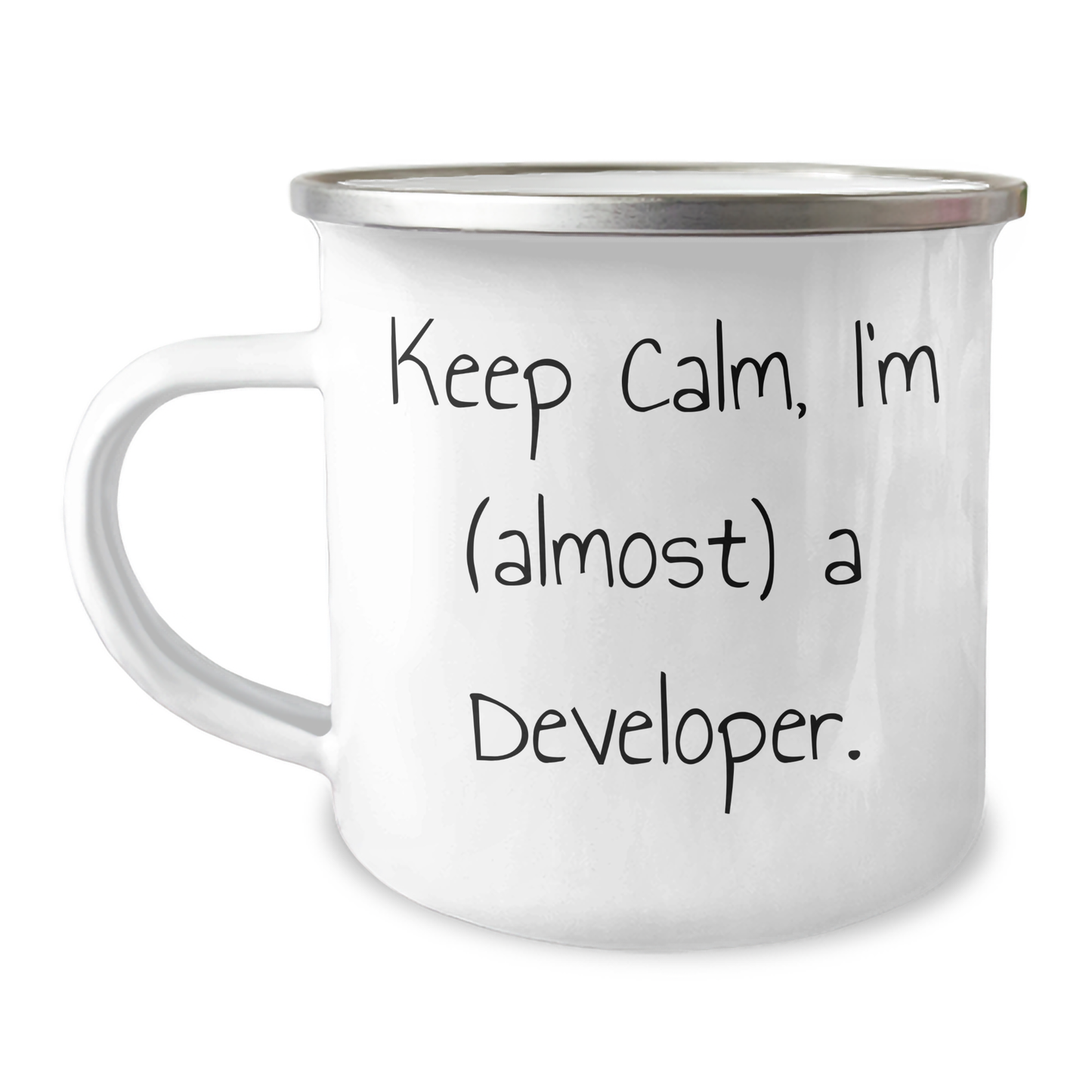 Developer Gifts from Friends, Unique Camping Mugs - 'Keep Calm, I'm (almost) A Developer.' Funny Graduation Gifts for Developers, Men, Women - Image 1