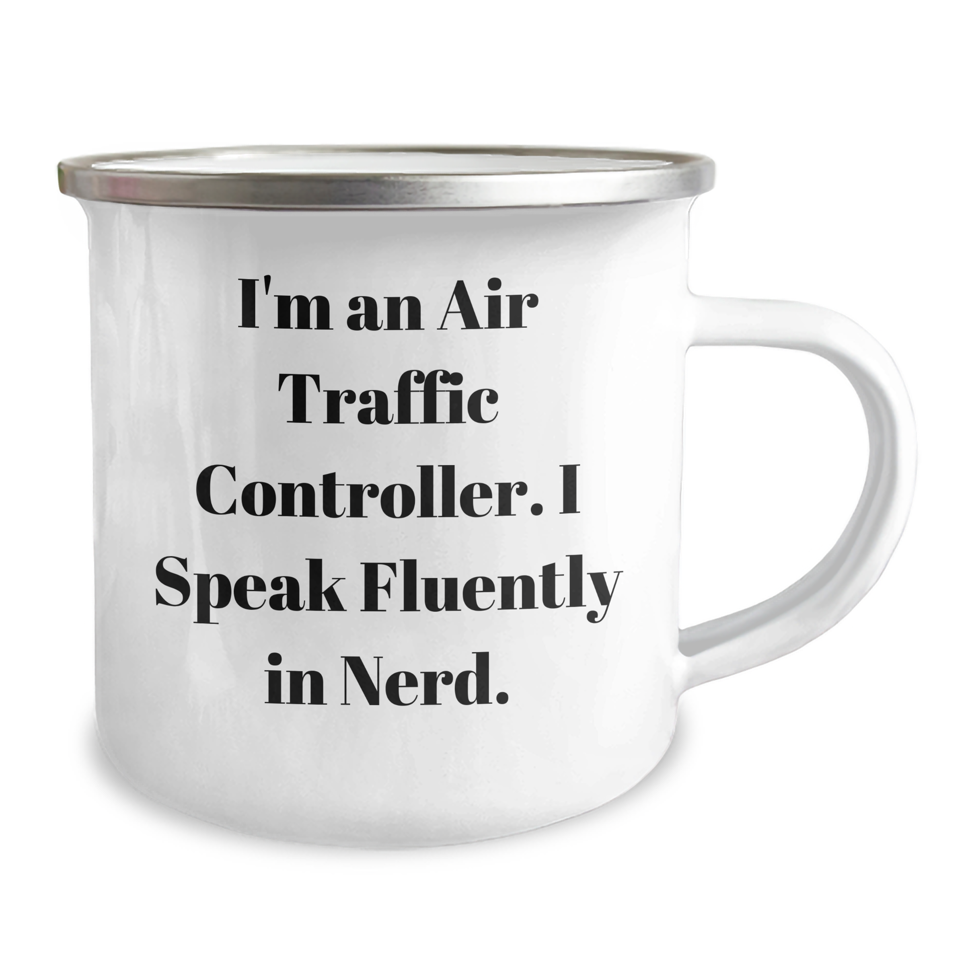 Air Traffic Controller Gifts from Friends for Men Graduation Unique Camping Mugs I'm An Air Traffic Controller. I Speak Fluently In genius. Funny Quote - Image 2