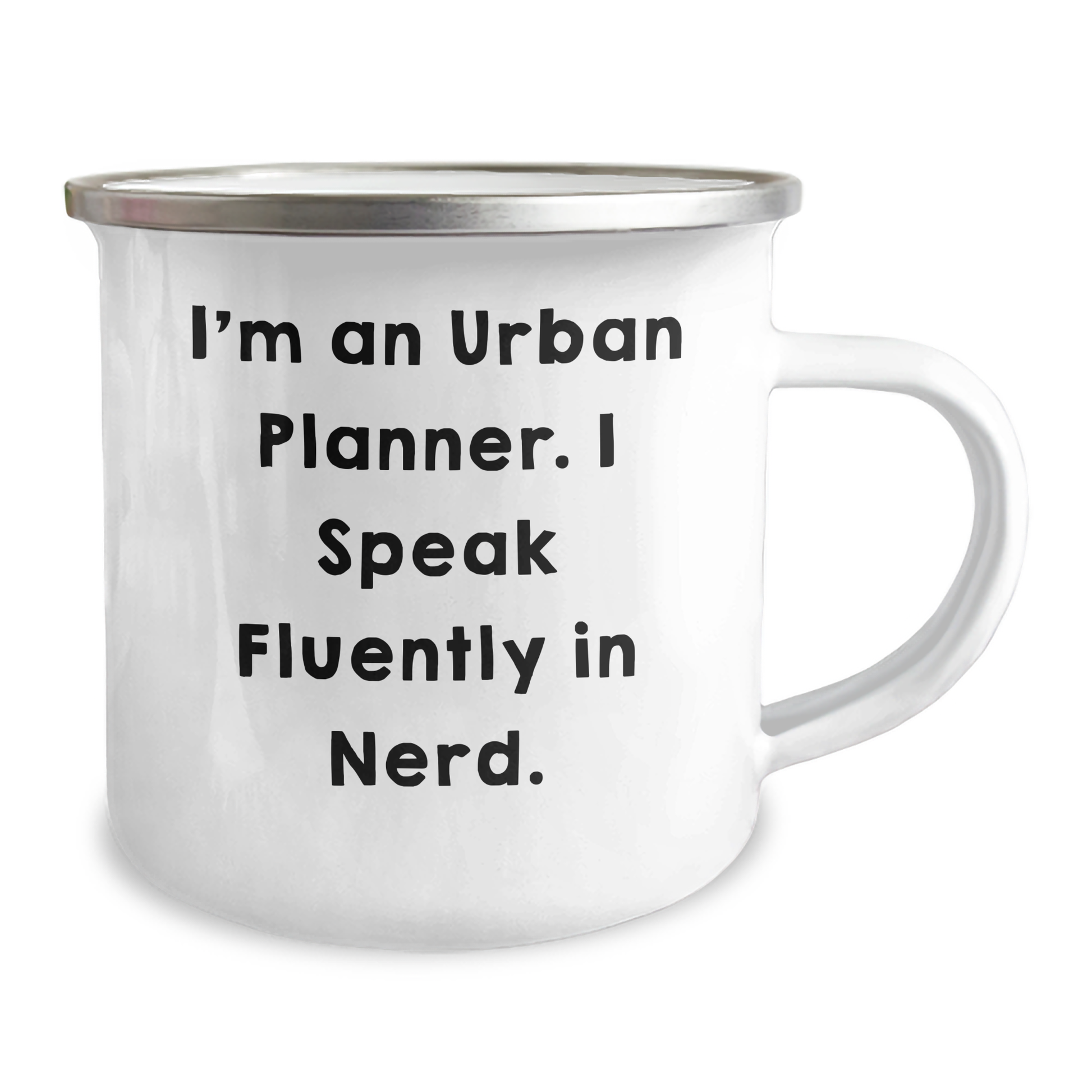 Urban Planner Gifts, Funny Quote Camping Mug, 12 oz Stainless Steel with Enamel Finish, Gifts from Friends to Urban Planner, Unique Graduation Gift for Him or Her - Image 2