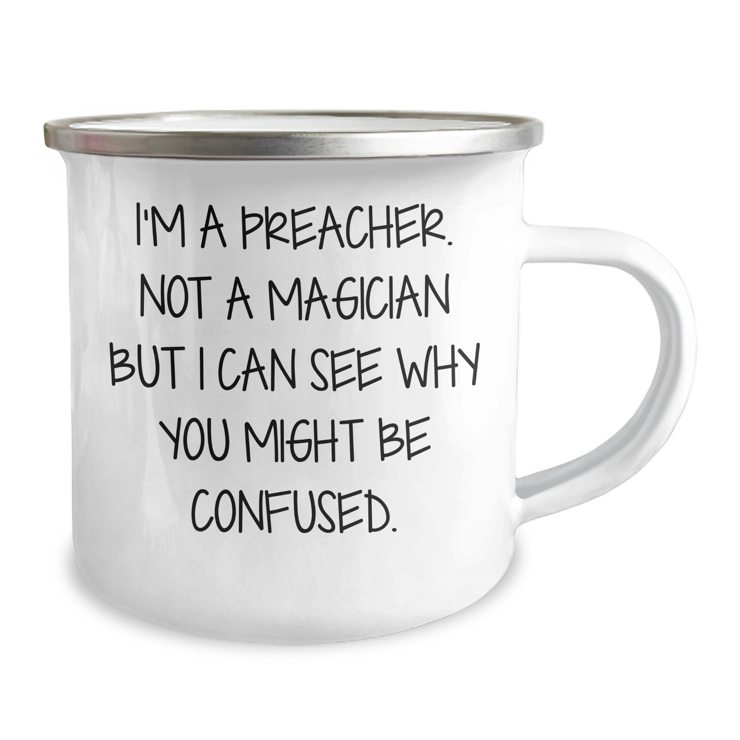 Preacher Camping Mug - Funny Quote Gift for Preachers, Friends, and Family - Unique Graduation Gift, Gifts from Friends, Gifts for Preachers - Image 2