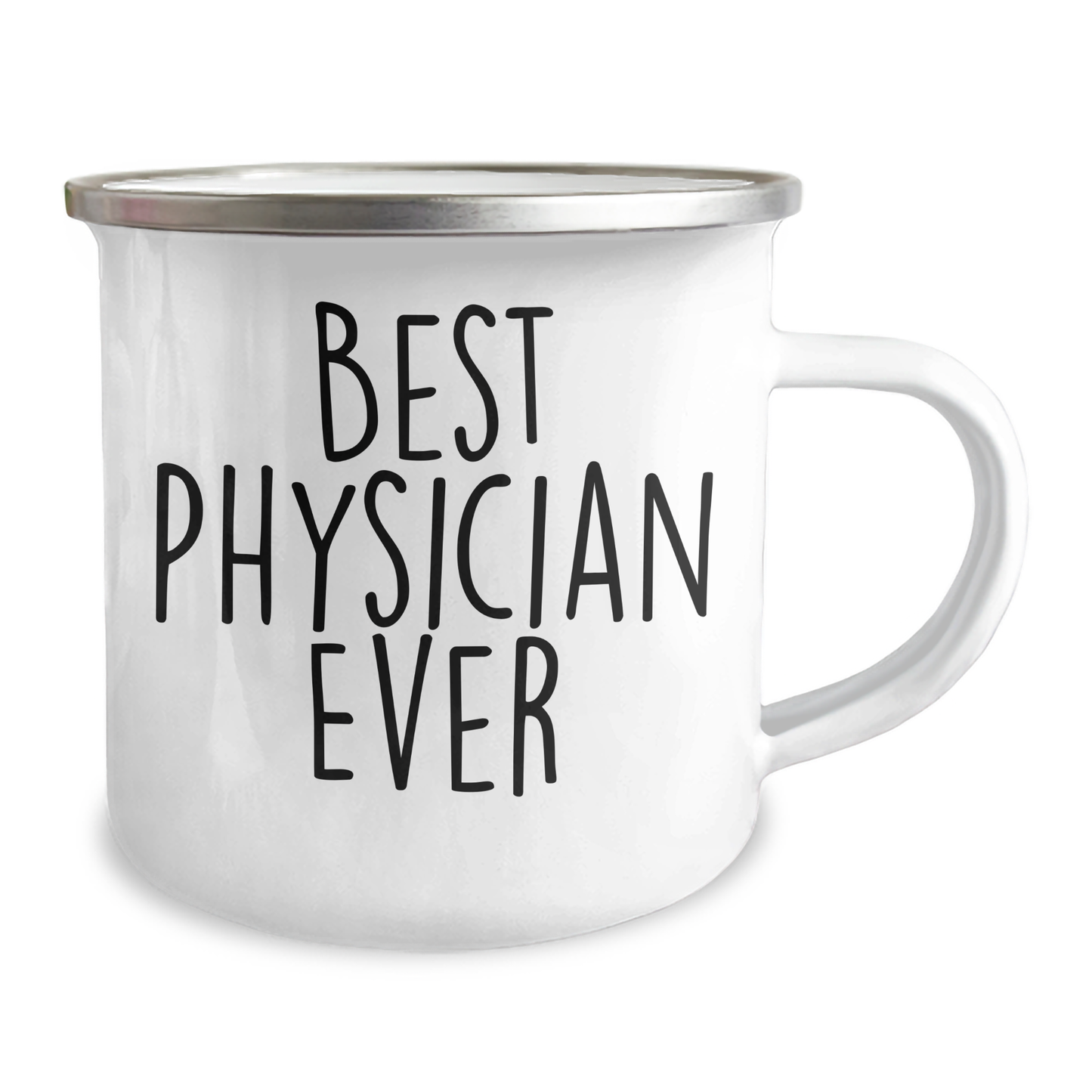 Funny Physician Gifts, Best Physician Ever Quote, 12 oz Stainless Steel Camping Mug for Graduation, Gifts from Men to Physicians - Image 2