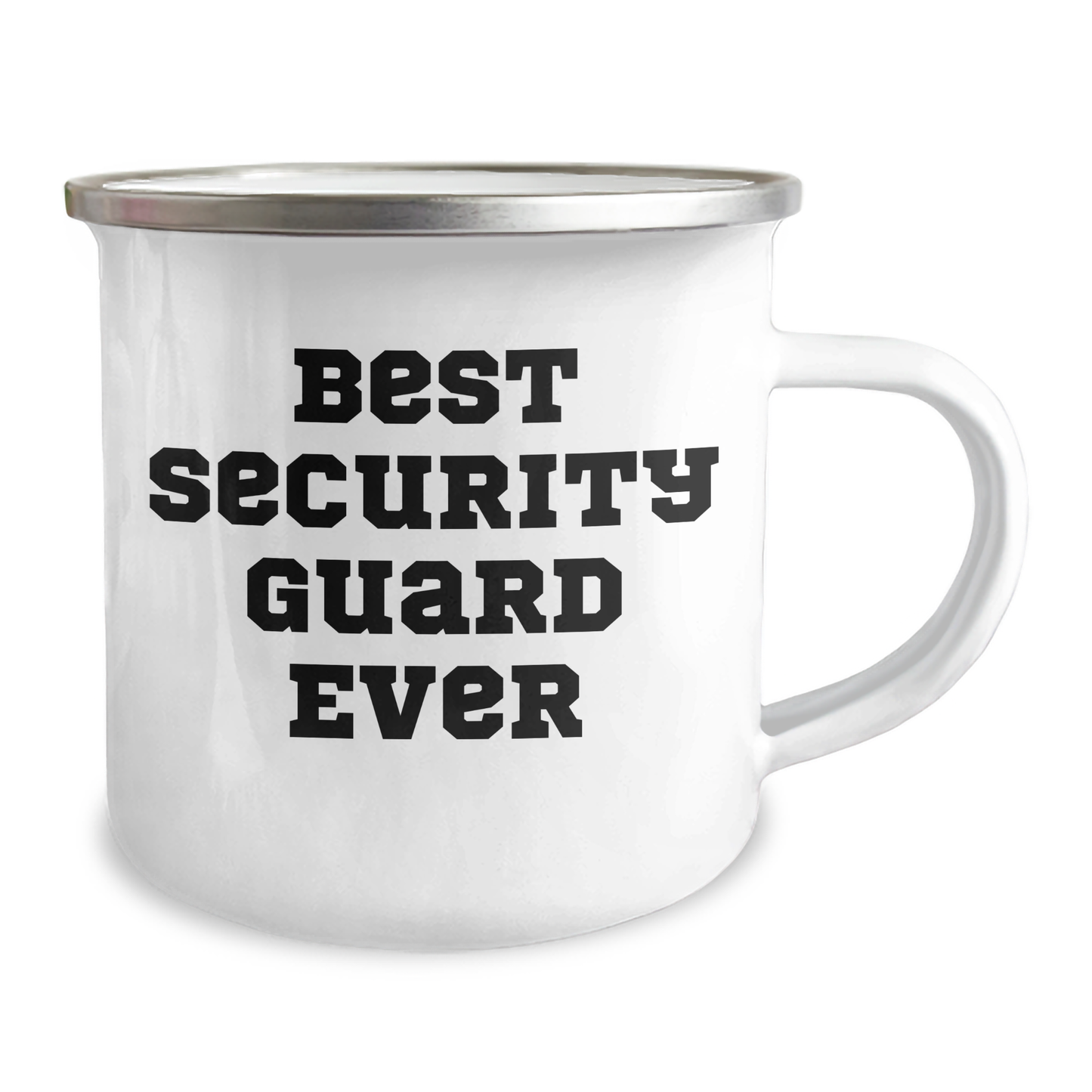 Security Guard Humor Gifts from Men to Friends for Best Security Guard Ever - Unique Camping Mug, 12 oz Stainless Steel with Enamel Finish - Image 2