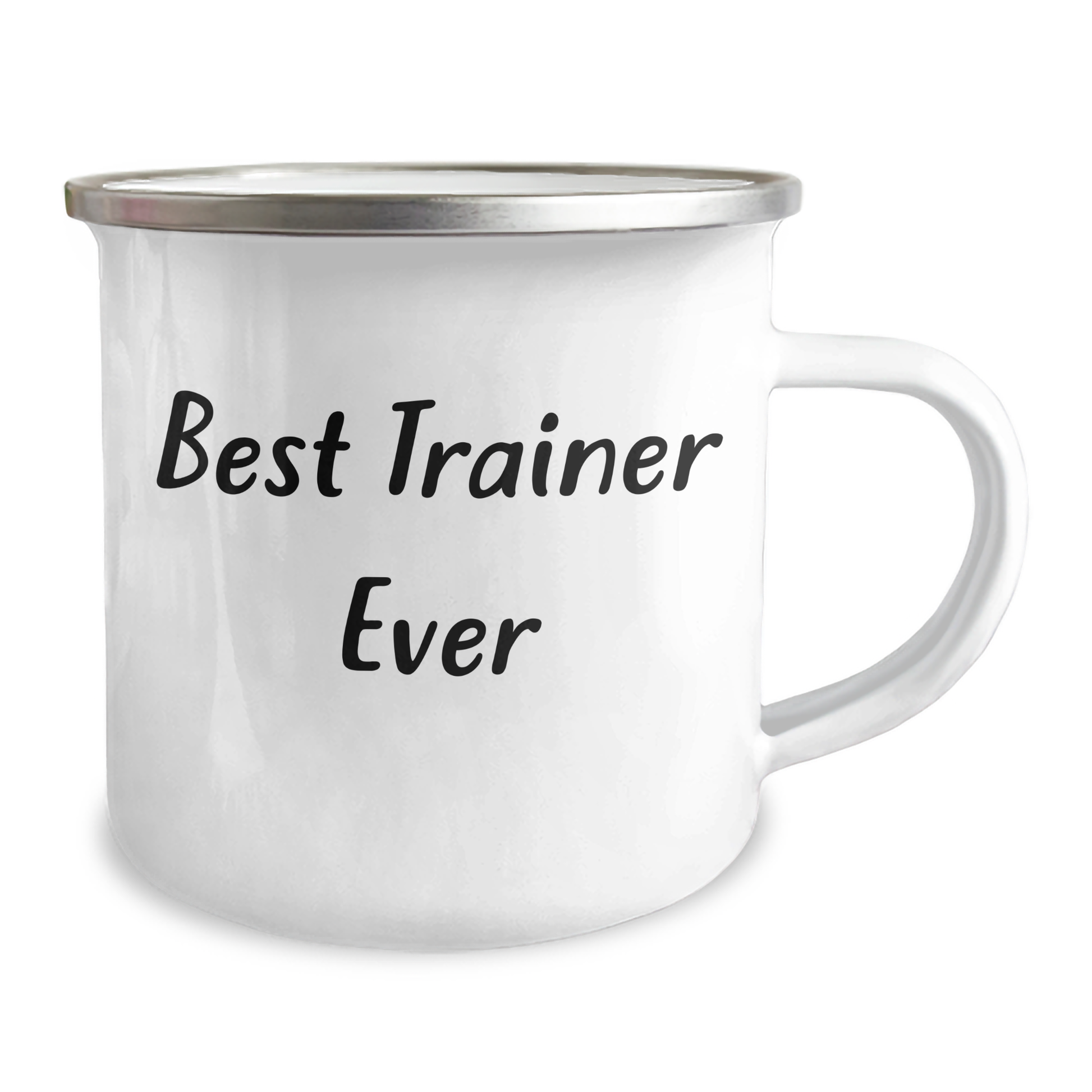 Funny Trainer Gifts from Friends for Best Trainer Ever - Camping Mug for Graduation, 12 oz Stainless Steel with Enamel Finish - Image 2