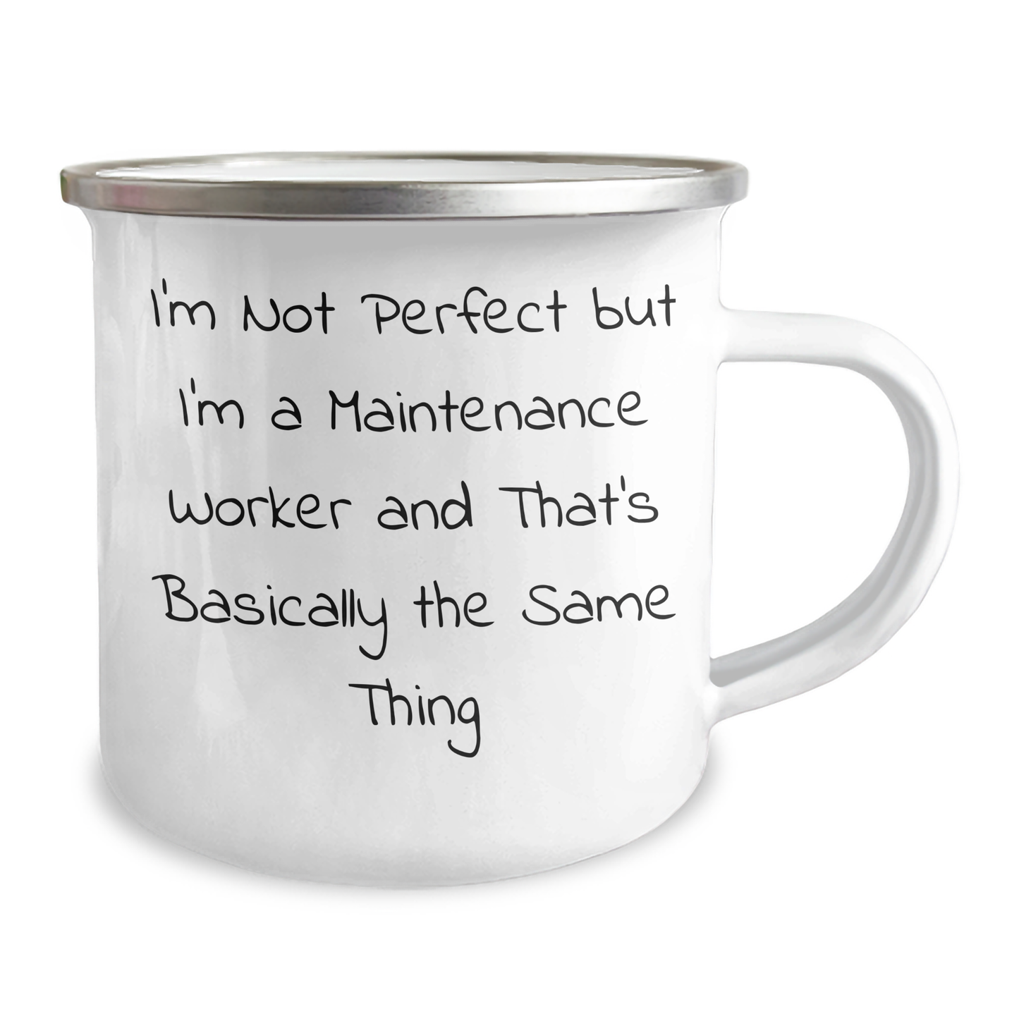 Funny Maintenance Worker Gifts, Camping Mug for Dad, 'I'm Not Perfect But I'm A Maintenance Worker And That's Basically The Same Thing', Gifts from Friends to Family - Image 2
