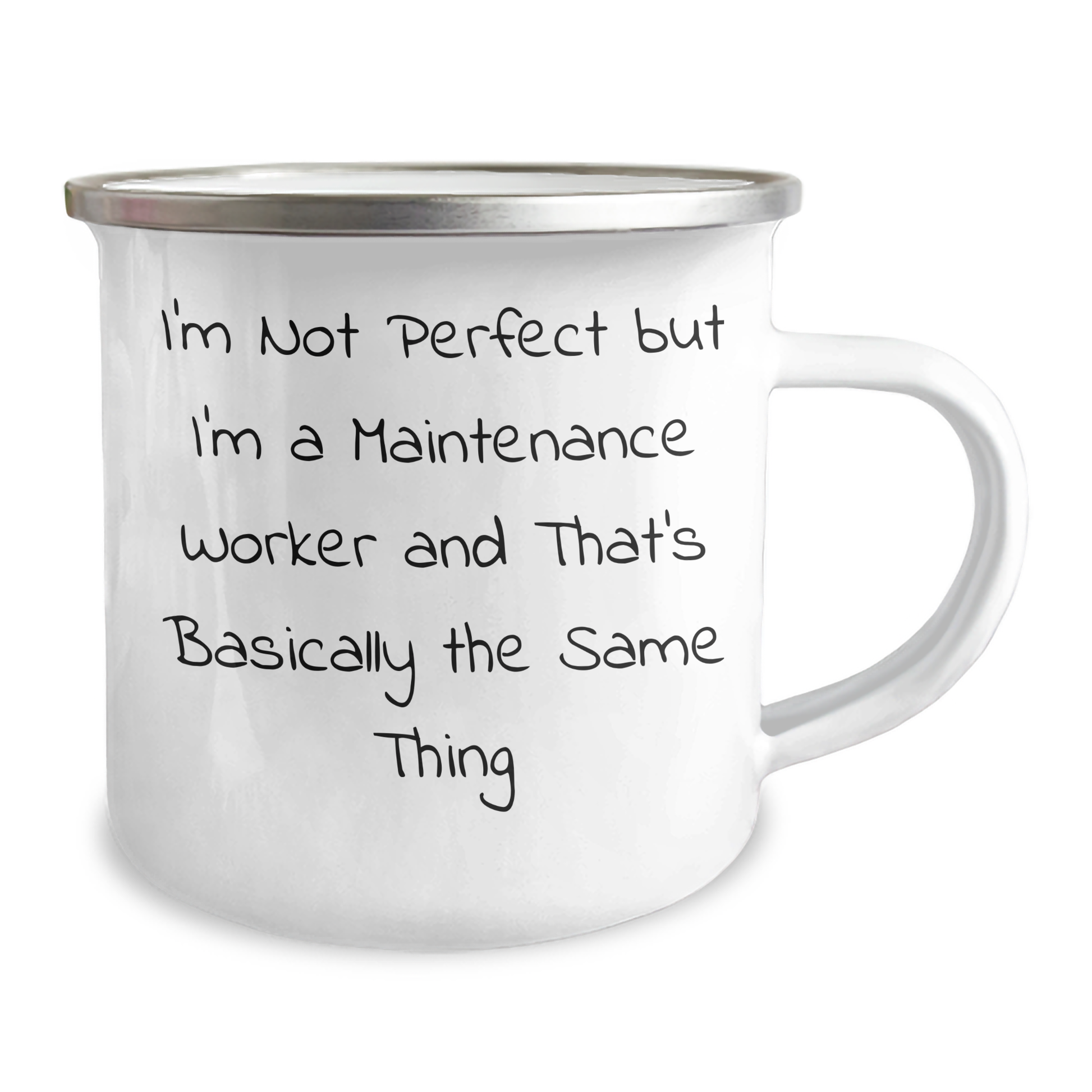 Funny Maintenance Worker Gifts, Camping Mug for Dad, 'I'm Not Perfect But I'm A Maintenance Worker And That's Basically The Same Thing', Gifts from Friends to Family - Image 2