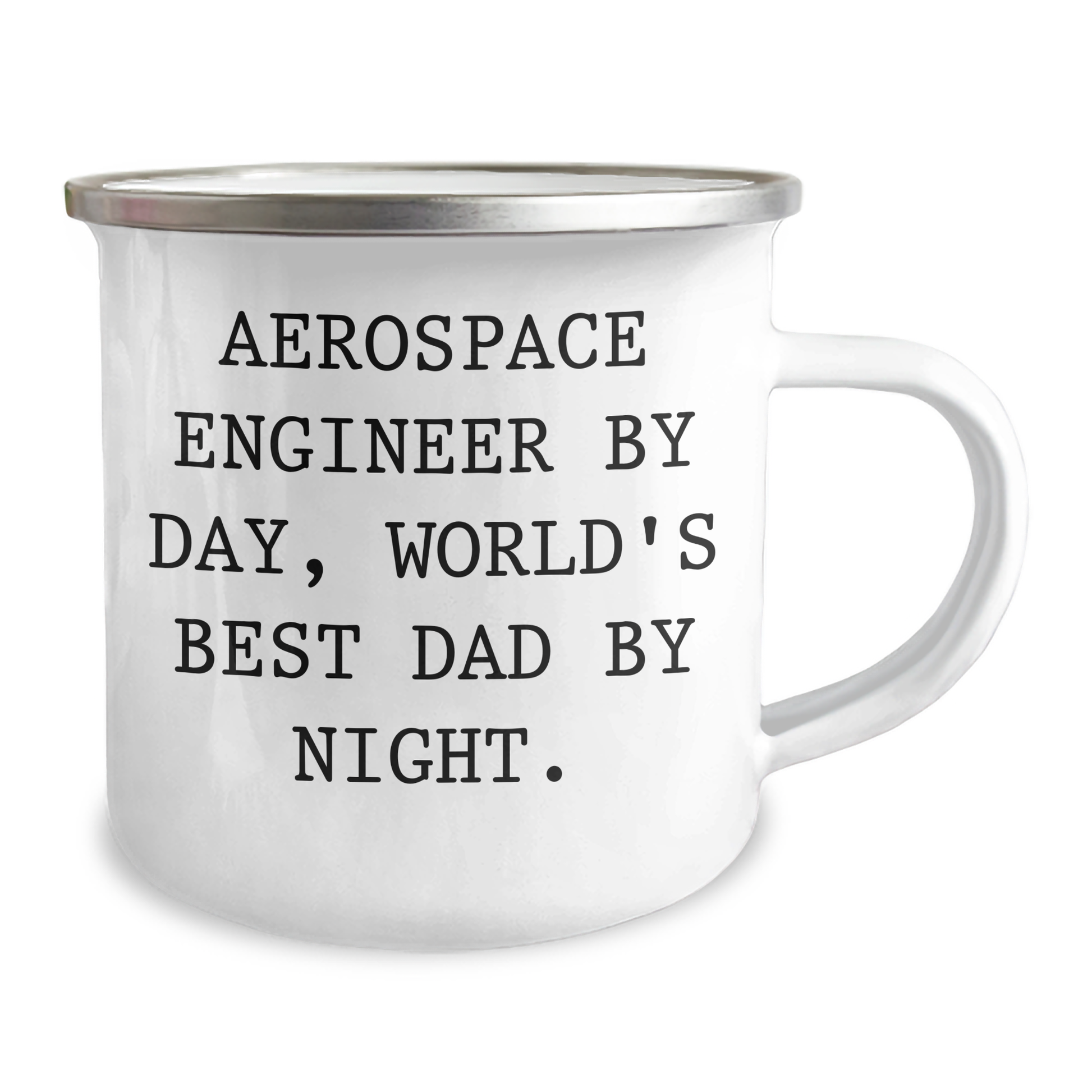 Aerospace Engineer Gifts, Funny Quote, 12 oz Camping Mug, World's Best Dad - Gifts from Family for Father's Day - Image 2