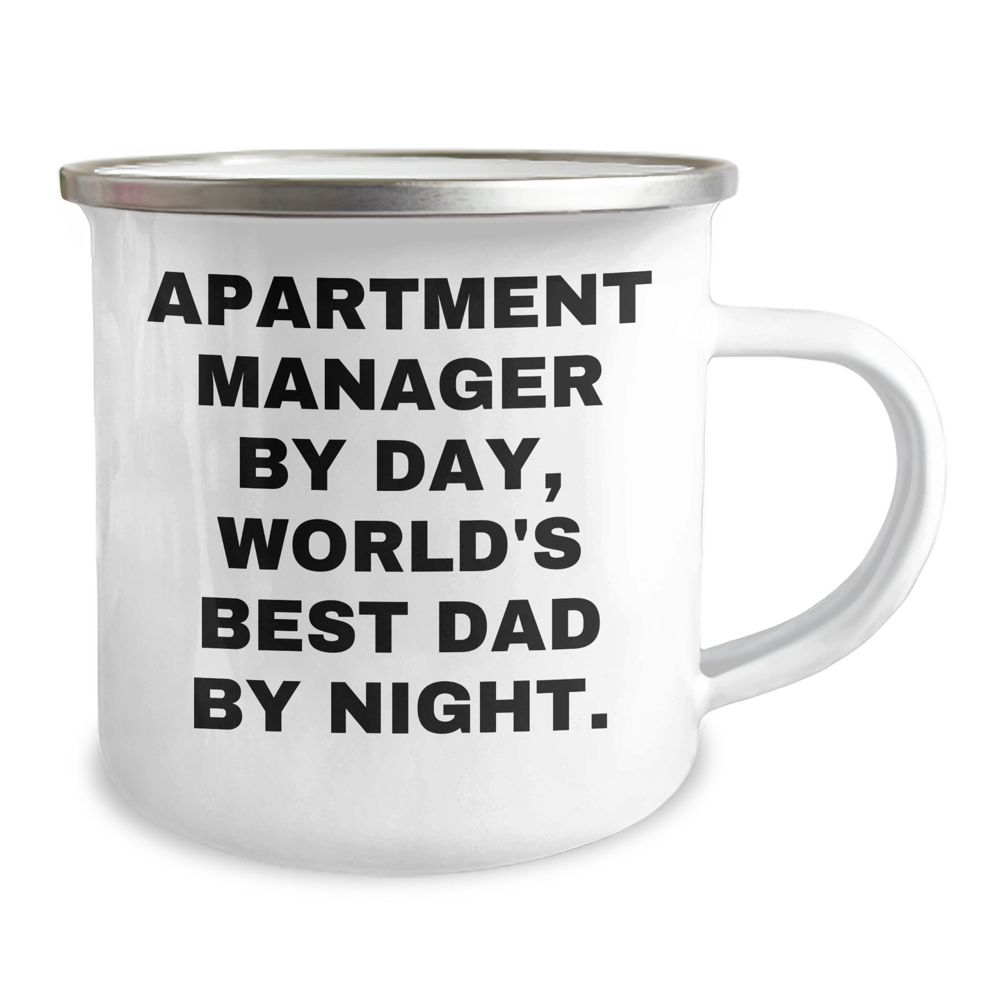 Funny Apartment Manager Gifts from Men, Unique Camping Mug for World's Best Dad, Father's Day Unique Gifts - Image 2