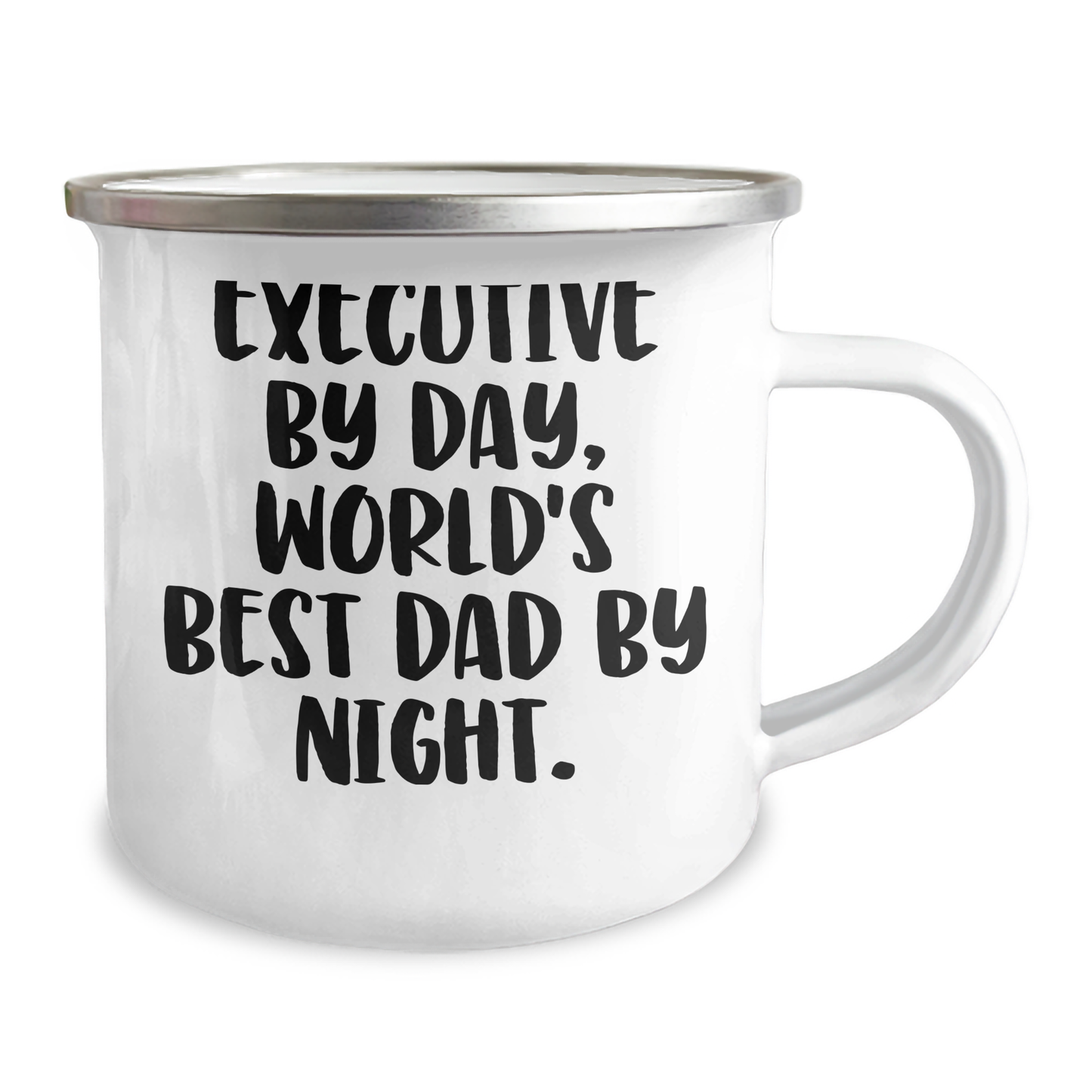 Executive Gifts from Men, World's Best Dad by Night, Funny Quote, Camping Mug, Father's Day Unique - Image 2