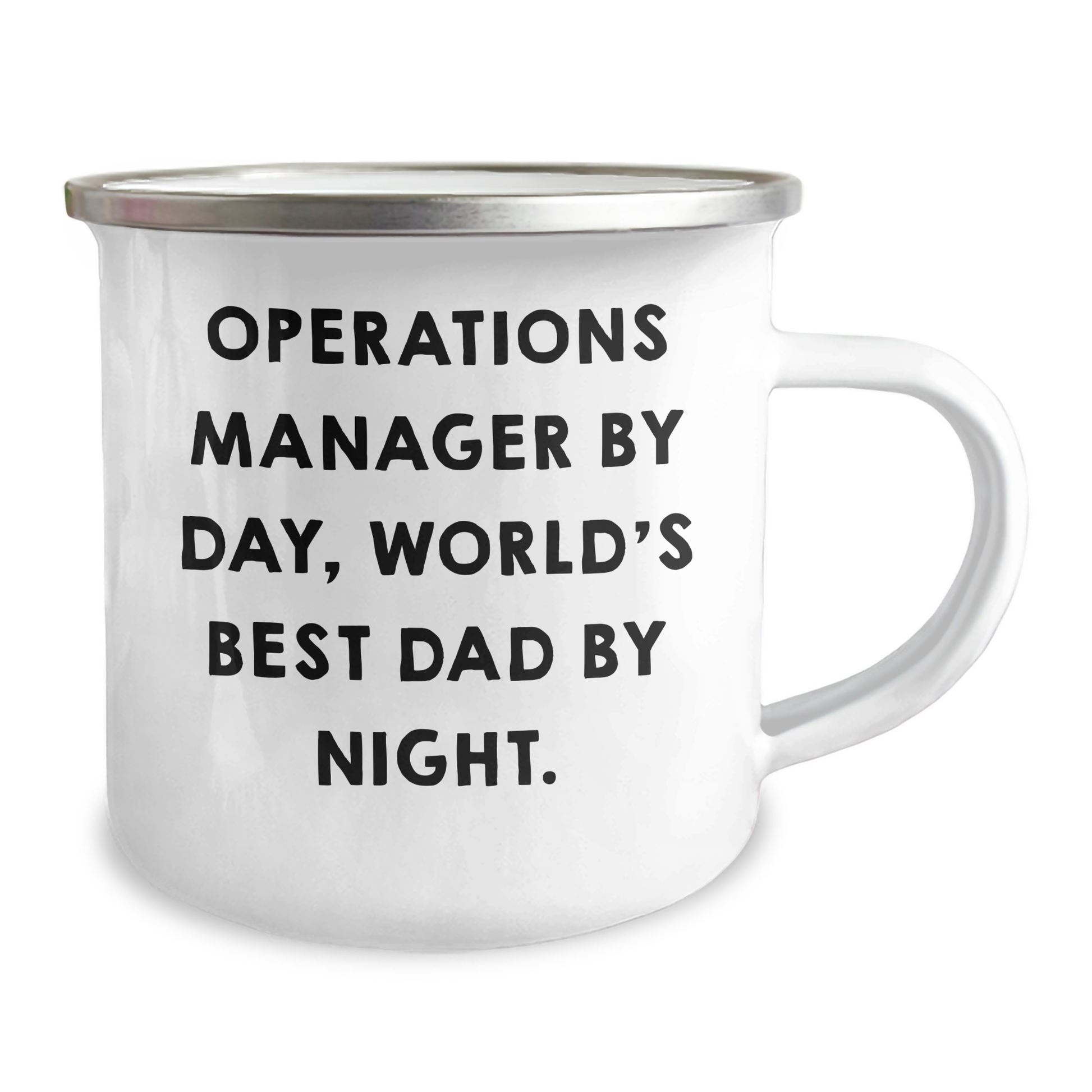 Operations Manager Fun Mugs Gifts from Men to Operations Manager By Day, World's Best Dad By Night. on Father's Day - Image 2