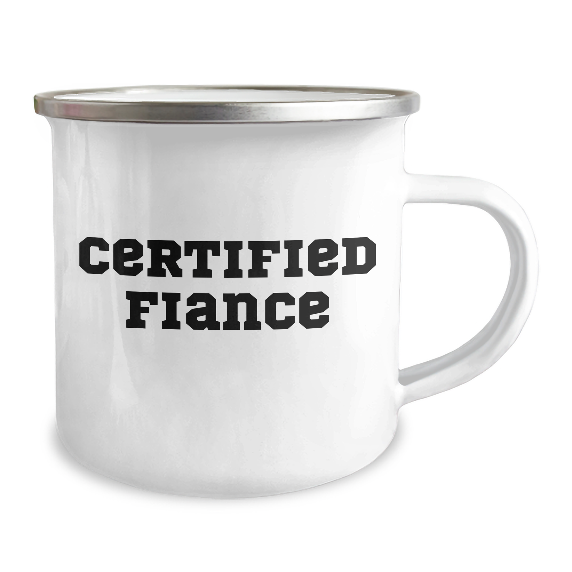 Funny Fiance Gifts: Camping Mug for Him from Friends & Family, Father's Day Unique Gifts, Certified Fiance Quote - Image 2