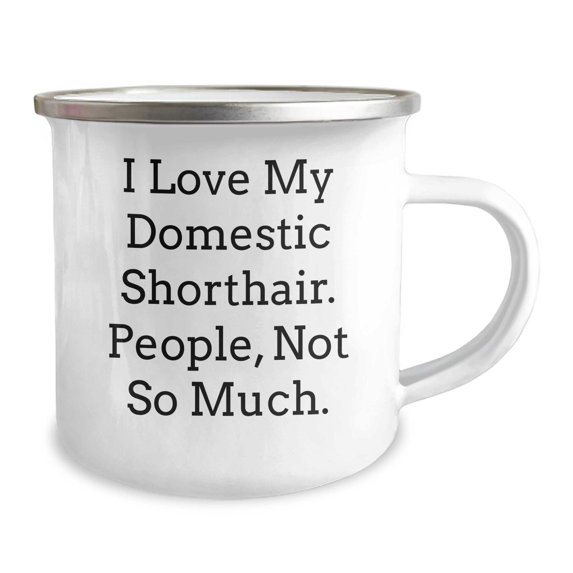 Domestic Shorthair Cat Lovers Gifts from Friends to Family, Funny Camping Mug for Graduation - Image 2