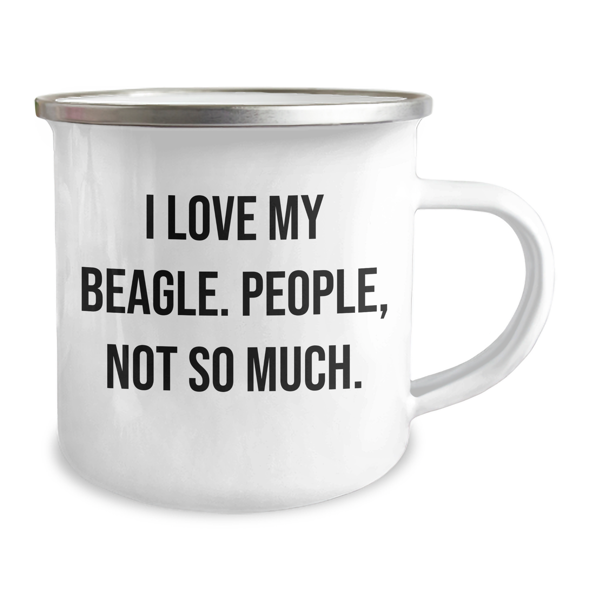 Beagle Dog Lovers Camping Mug, Funny Quote Gifts from Friends for Beagle Dog Owners, Unique Graduation Gifts for Men Women Family - Image 2