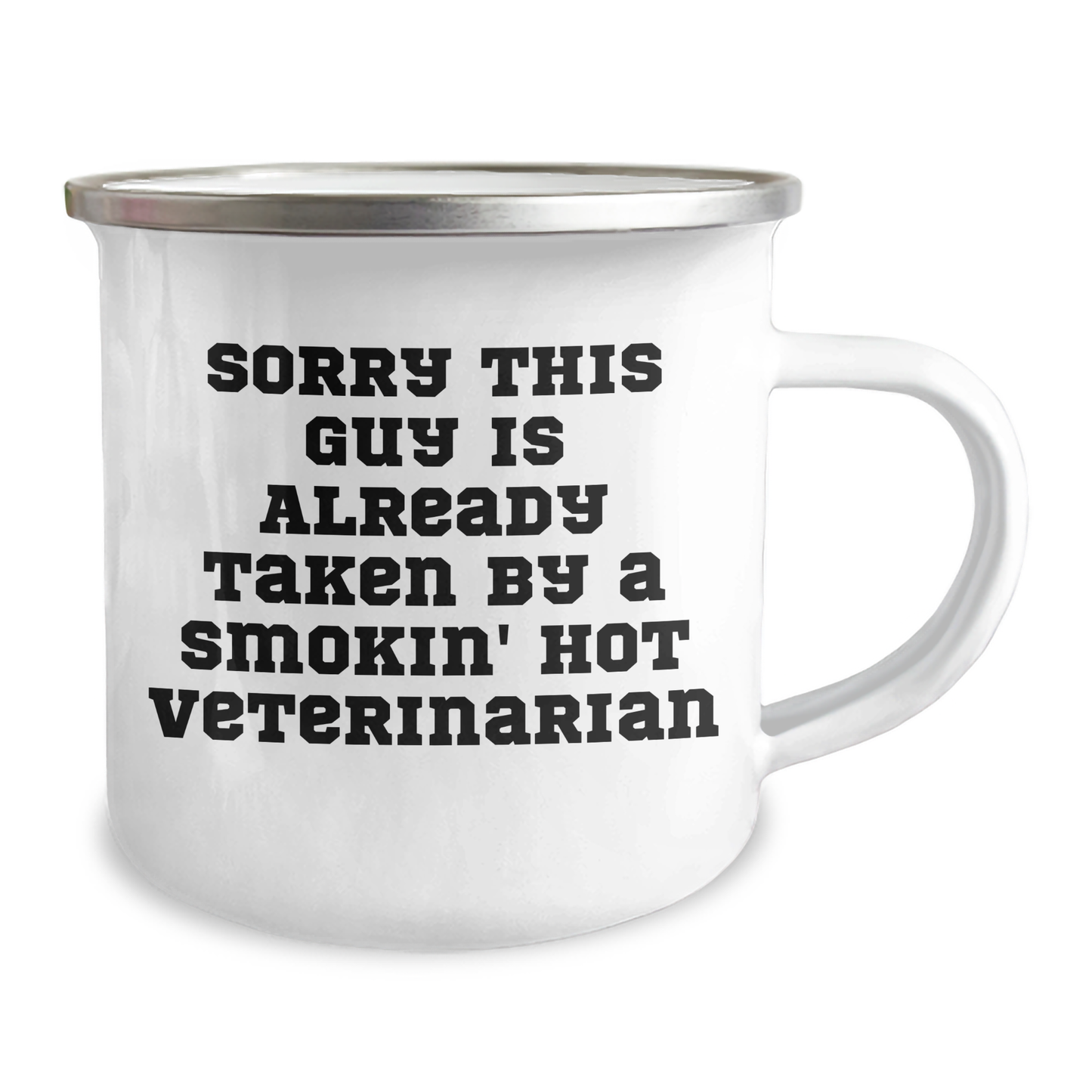 Funny Veterinarian Gifts for Dad - Sorry This Guy Is Already Taken Camping Mug, Unique Father's Day Unique Gifts from Men to Veterinarian Friends - Image 2