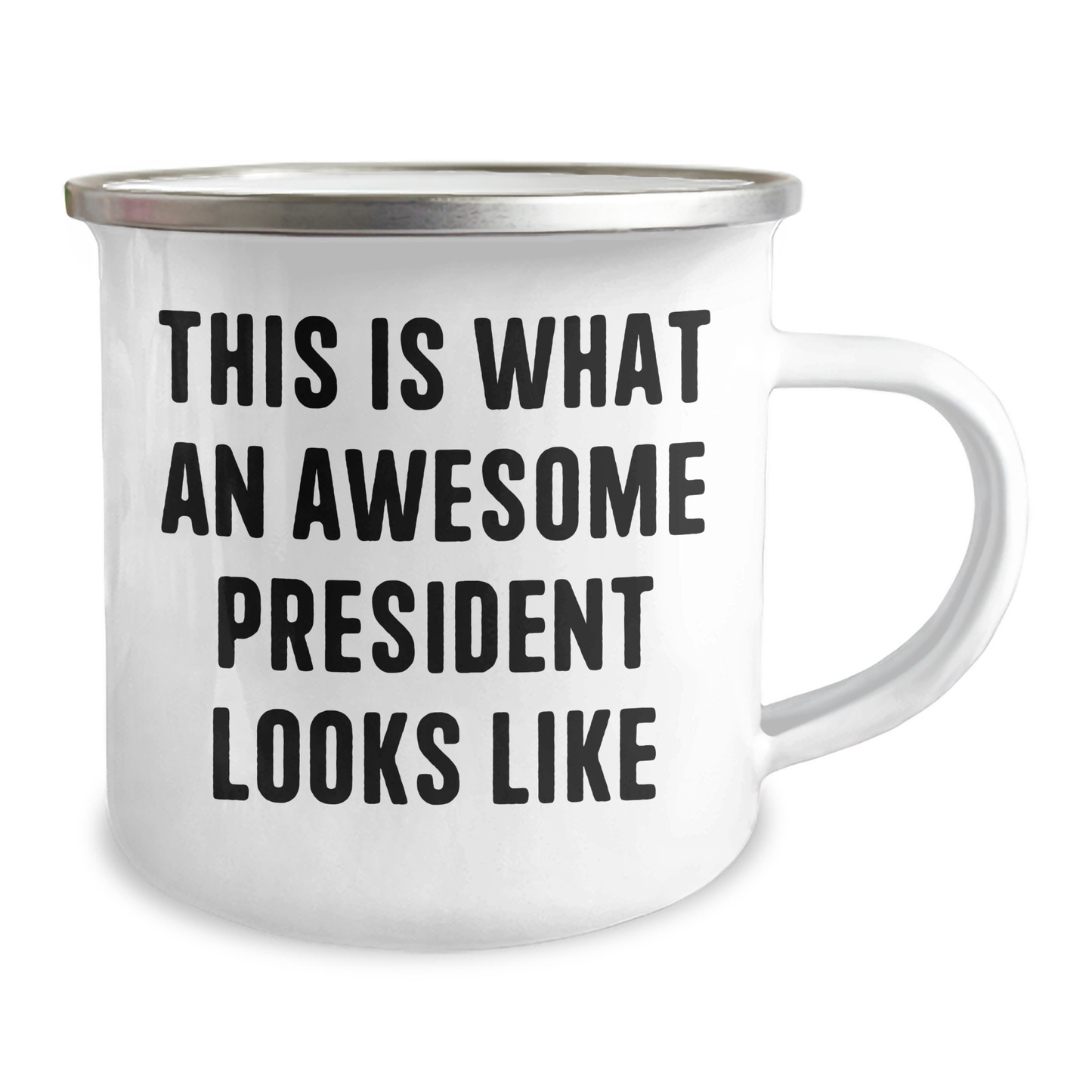 Funny President Gifts for Him, Camping Mug with Inspirational Quote 'This Is What An Awesome President Looks Like' - Gifts from Men to Family on Father's Day - Image 2