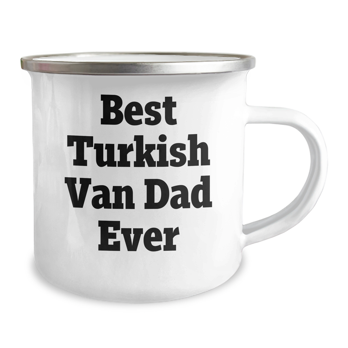 Turkish Van Cat Lovers Dad, Funny Camping Mug Gifts from Men to Family for Father's Day, Best Turkish Van Dad Ever - Image 2