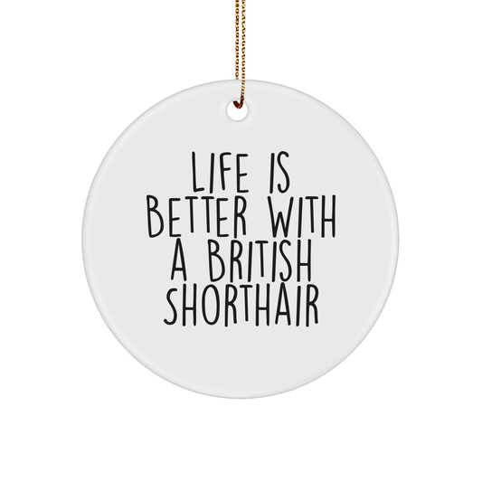 Life Is Better With A British Shorthair Gifts from Friends for British Shorthair Cat Lovers at Christmas - Image 1