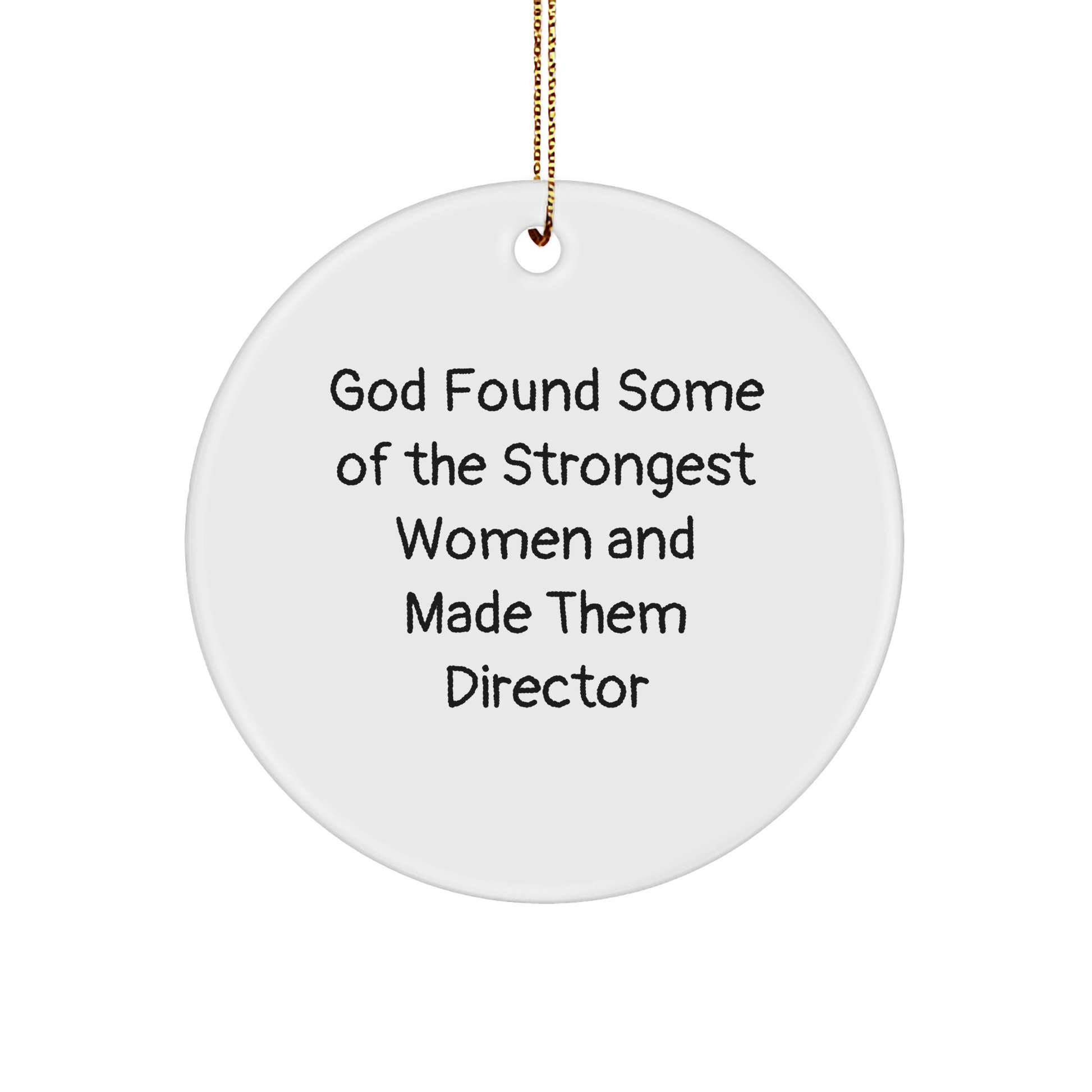 Funny Director Gifts from Friends, Circle Ornament for Women, Inspirational Quote Christmas Unique Gifts - Image 1