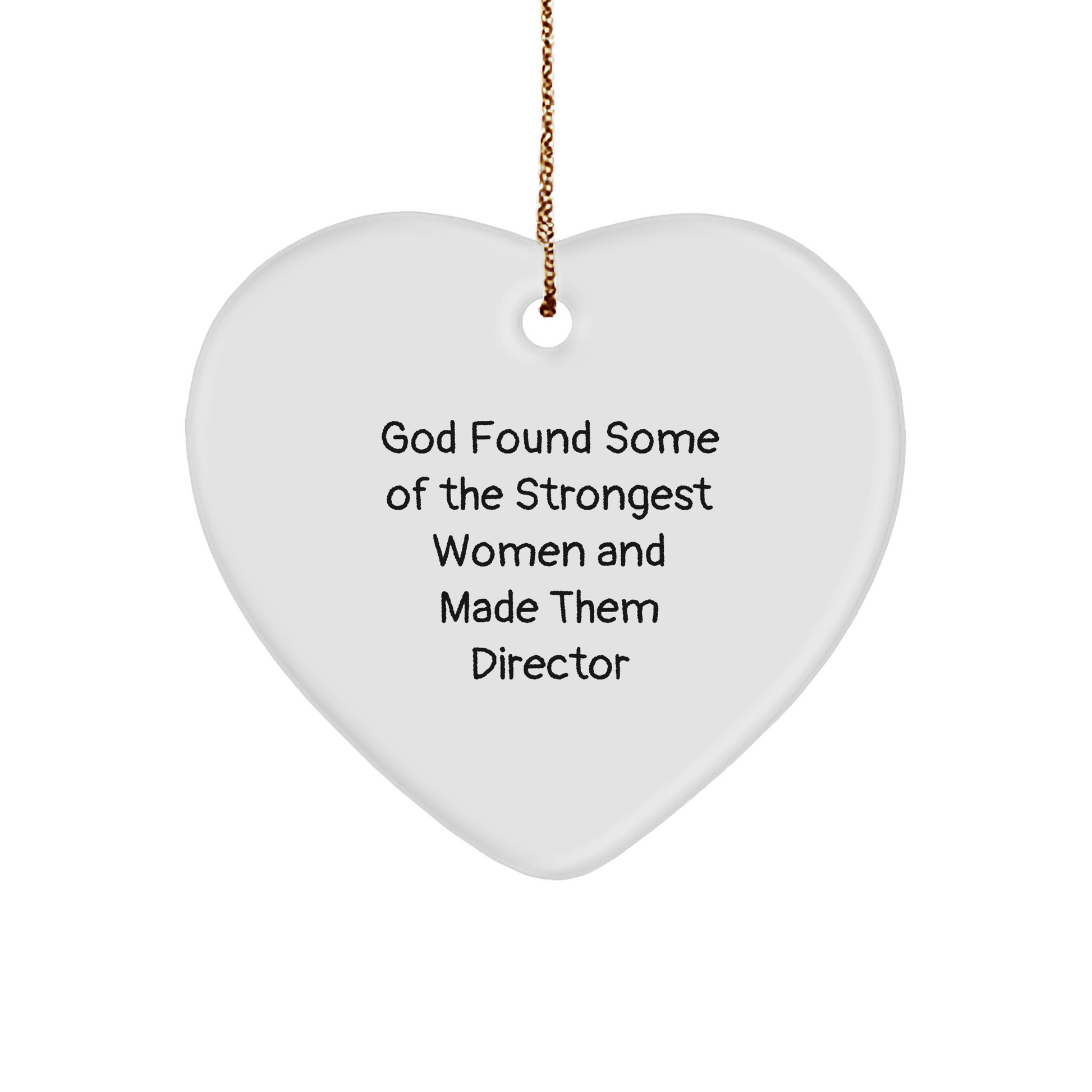 Director Gifts from Friends, Funny Heart Ornament for Men or Women, Christmas Unique Gifts - Image 1