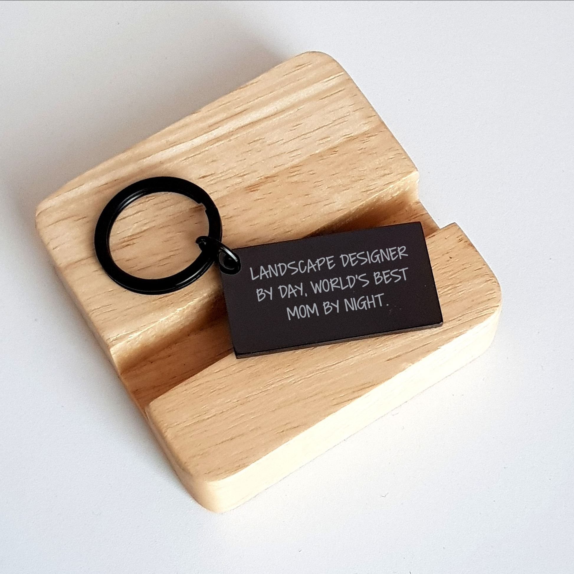 Landscape Designer Keychain, Funny Inspirational Gifts from Family to World's Best Mom, Graduation Unique Gifts - Image 2