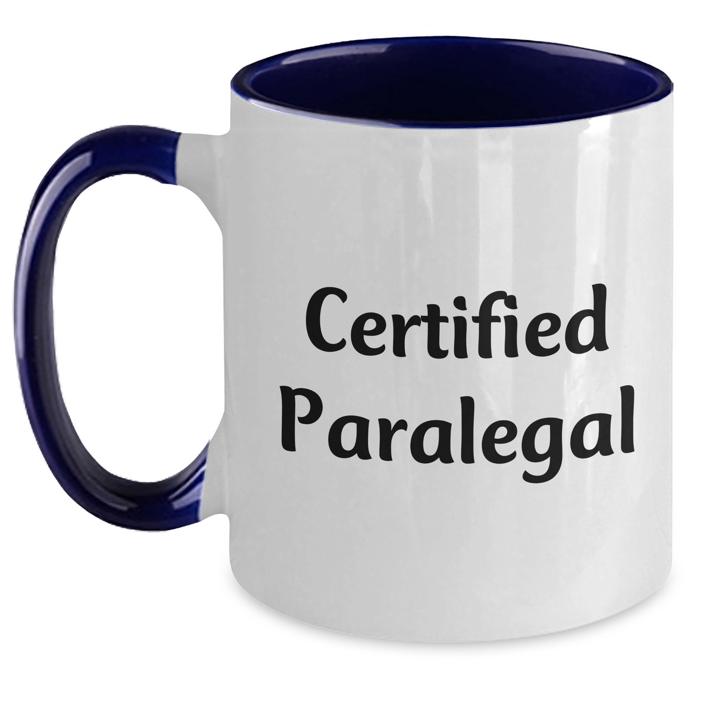Funny Certified Paralegal Gifts from Family for Paralegal on Father's Day - Two Tone Coffee Mug - Main