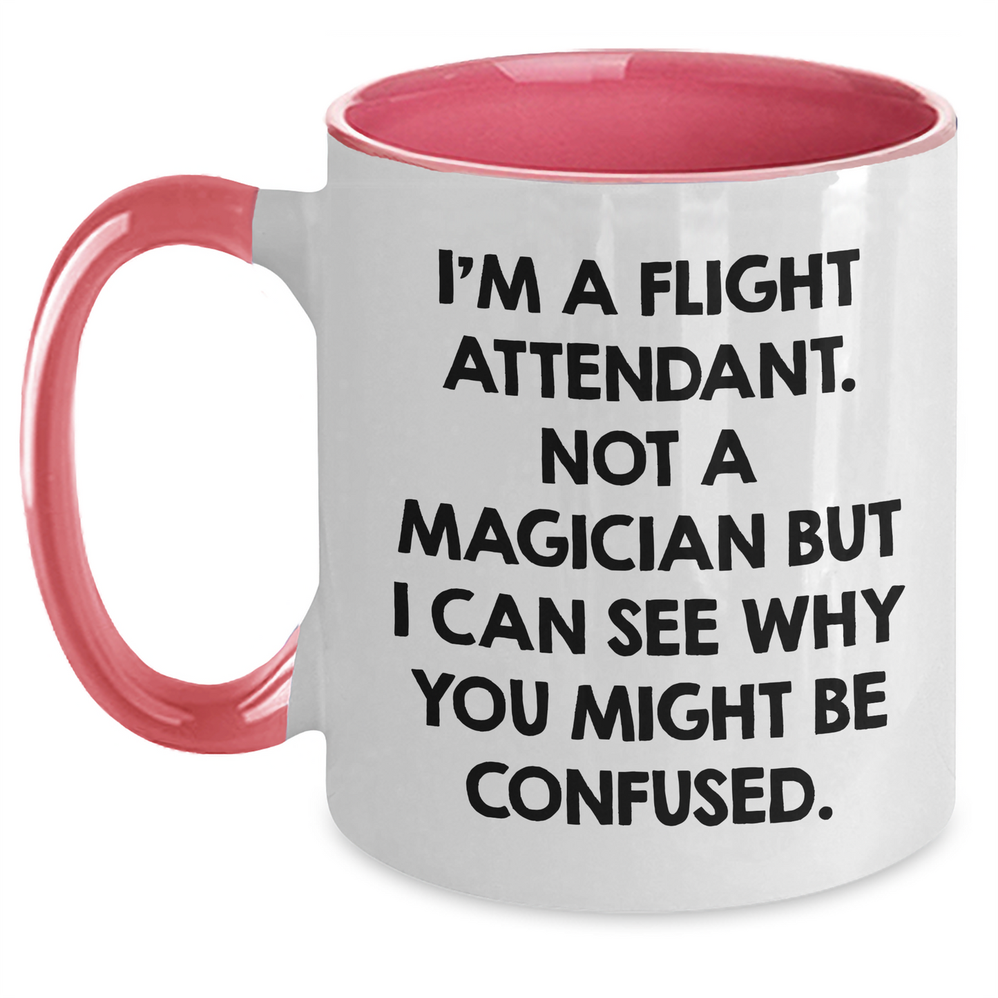 Flight Attendant Humor Gifts from Friends for Father's Day Two Tone Coffee Mug - Main