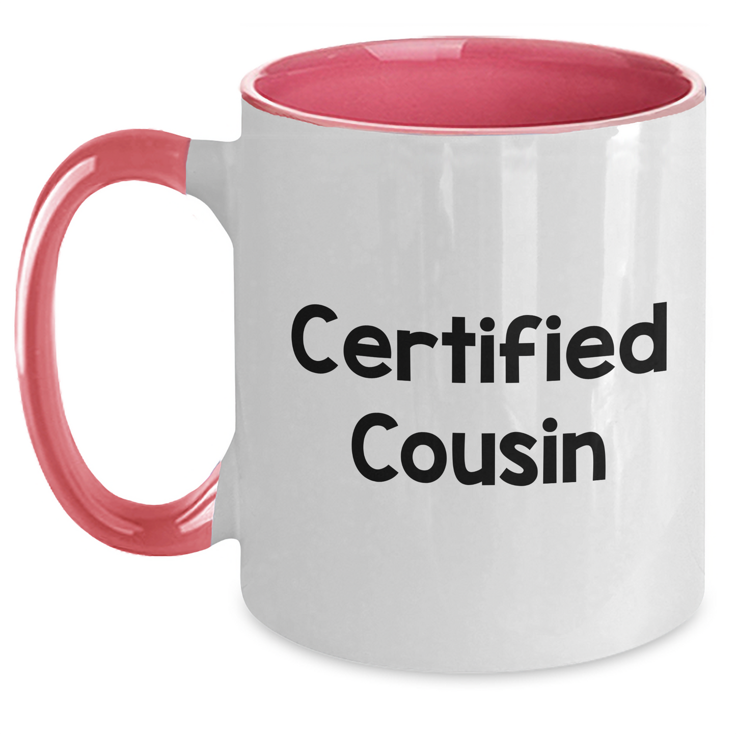 Funny Cousin Gifts from Men to Funny Certified Cousin Two Tone Coffee Mugs for Father's Day Unique Gifts - Main