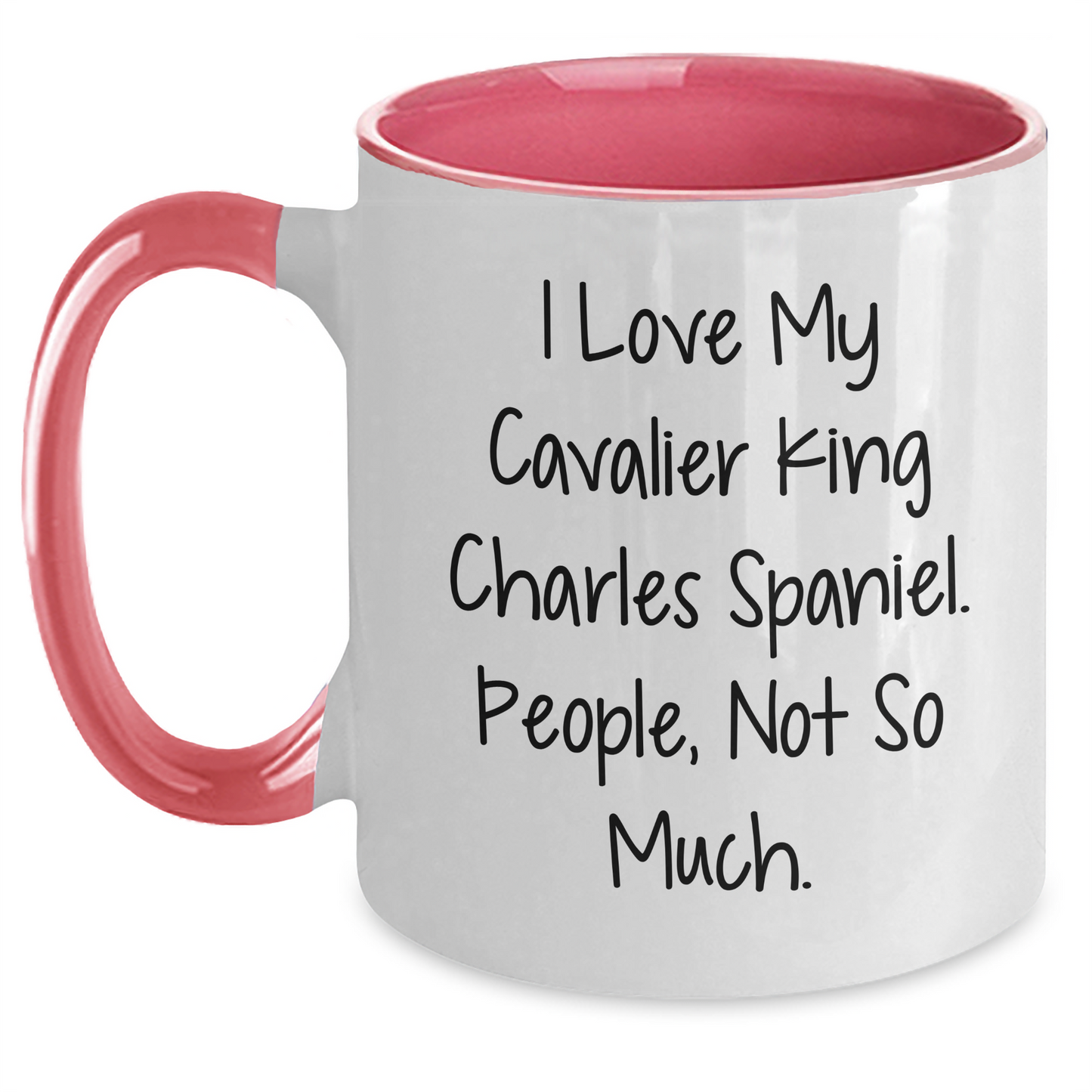 Cavalier King Charles Spaniel Dog Gifts, Funny Quote Mug for Men, Unique Graduation Gifts from Friends, Gifts for Cavalier King Charles Spaniel Dog Lovers - Black and White, 11oz Two Tone Coffee Mug - Main