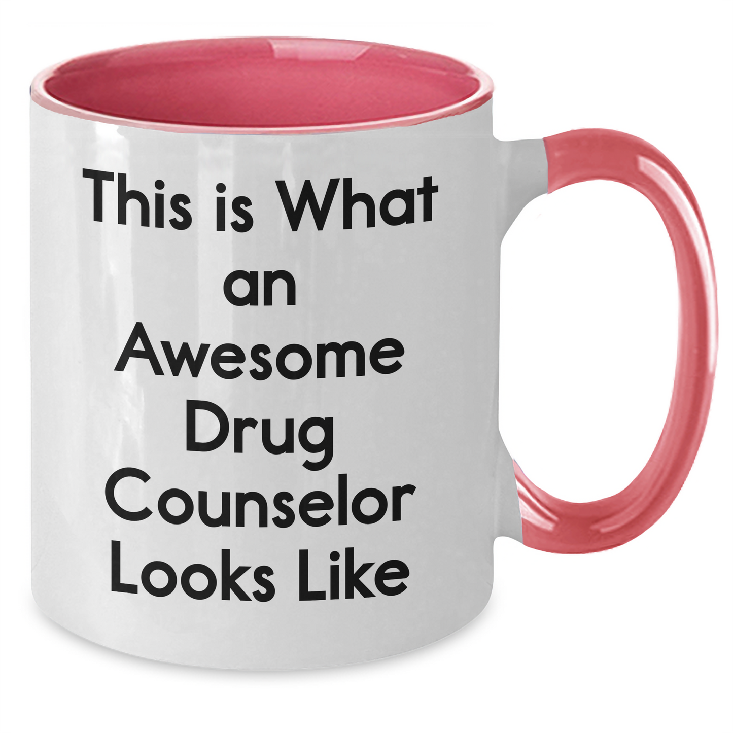 Funny Drug Counselor Gifts for Men from Friends - This Is What An Awesome Drug Counselor Looks Like Two Tone Coffee Mug for Graduation - Additional