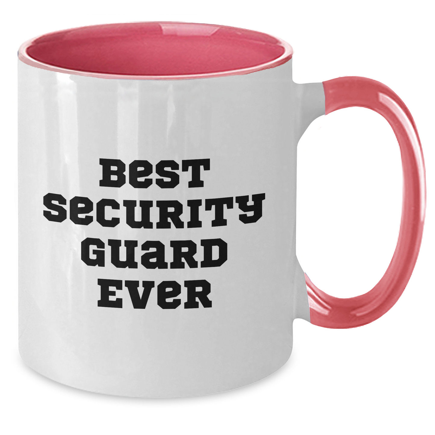 Funny Security Guard Gifts - Best Security Guard Ever Two Tone Coffee Mug for Men, Women, or Friends - Graduation Unique Gifts from Coworkers, Family - Additional