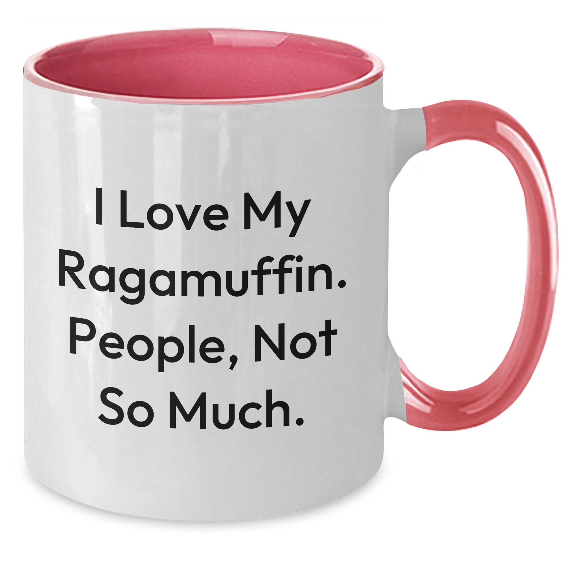 Ragamuffin Cat Funny Graduation Gifts from Friends for Family Two Tone Coffee Mug - Additional