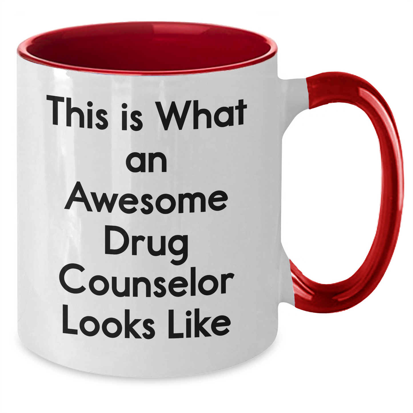 Funny Drug Counselor Gifts for Men from Friends - This Is What An Awesome Drug Counselor Looks Like Two Tone Coffee Mug for Graduation - Additional