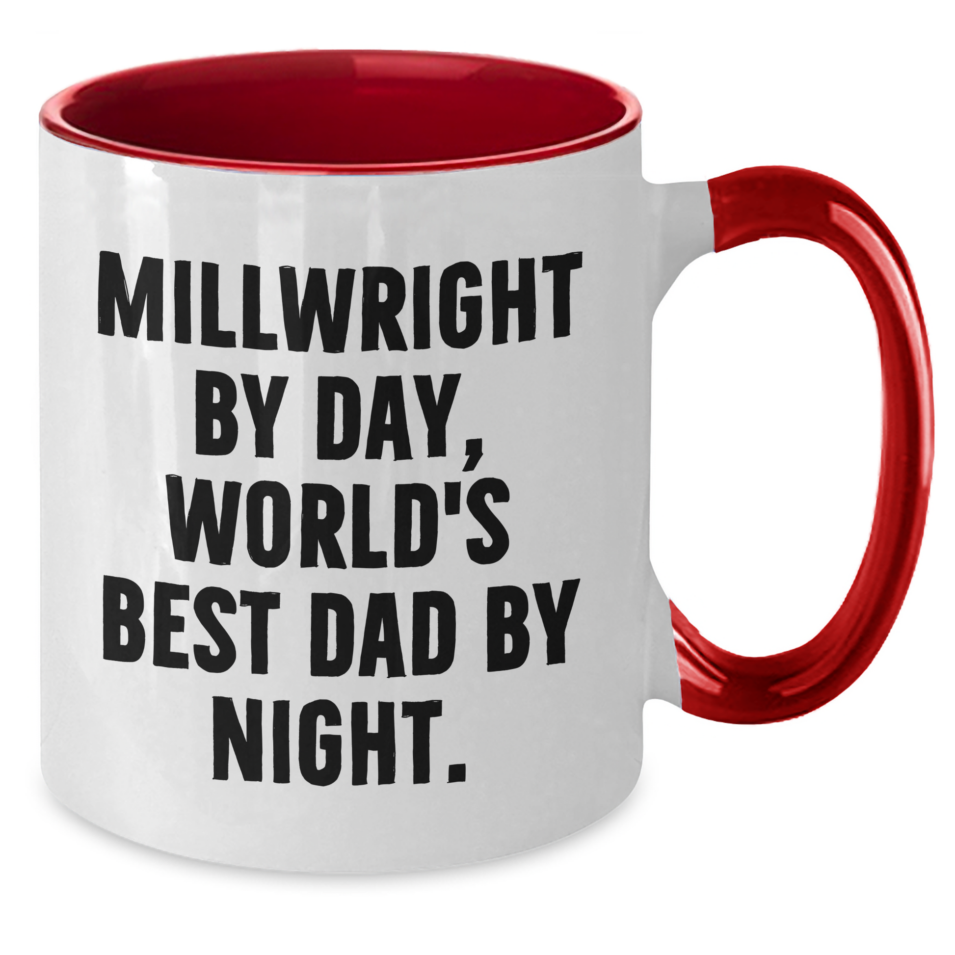 Millwright Gifts, Funny Two Tone Coffee Mug, Father's Day Unique Gifts from Men, Gifts for Millwright - Additional