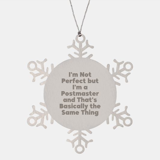 Funny Snowflake Ornament Gifts from Postmaster Friends for Christmas - Image 1
